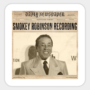 Smokey Robinson The King Of Motown Sticker